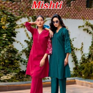 mystic9 mishti vol 1 series 1001 to 1008 gadhval fully stitch co-ord sets in wholesale surat
