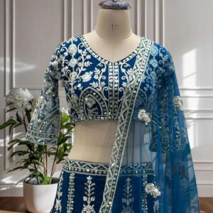 pr clothing dvd 5126 net sequence work engagement lehenga in wholesale surat