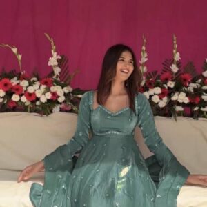 pr dvd 5153 readymade fandy silk stylish gown with dupatta in wholesale surat