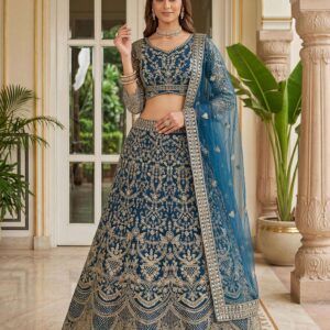 pr dvd 5159 butterfly net semi stitch lehenga unstitch choli with dupatta