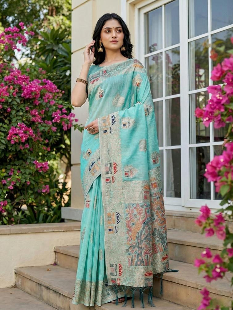 pr linen grace fancy designer soft linen cotton fabric saree wholesale with fancy latkan 3 2026 03 07 13 09 36 pr LINEN GRACE fancy designer Soft LINEN COTTON fabric saree wholesale with Fancy latkan Rehmat Boutique pr LINEN GRACE fancy designer Soft LINEN COTTON fabric saree wholesale with Fancy latkan - Image 4