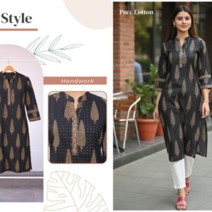 rajnandini alisa series 146 to 149 cotton jaipuri printed readymade kurti in wholesale surat