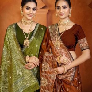 Saroj Jardosi satin saroski vol.2 series 1001 to 1005 Satin silk saree in wholesale surat