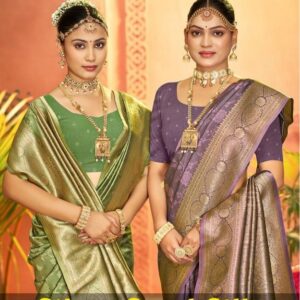 Saroj Silver sand silk vol.3 series 1001 to 1004 50*600 Silk Saree in wholesale surat