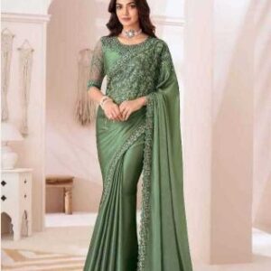 tfh sandal wood 1307  SARTIN CHIFFON Wholesale Saree in Surat